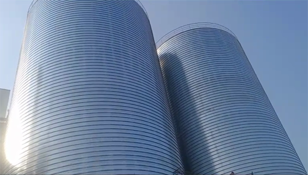 满洲里2座混凝土高架卷板仓